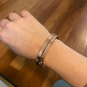 Coach bangles. Rose gold